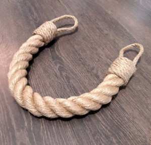 Attaches de rideaux en jute naturelle – Attaches de rideaux tressées rustiques pour la décoration intérieure, les intérieurs d'hôtels et l'aménagement des fenêtres de bureau - Product Image 6