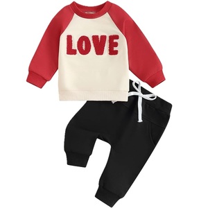 Survêtement bébé 100% coton, 160 g/m², tricoté, couleur unie, coloré, col rond, col en V imprimé, décontracté, fournisseur du Bangladesh. - Product Image 2