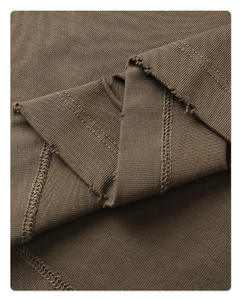 Camiseta de Tejido de Punto Desgastado, Corte Holgado, Impresión Serigráfica Personalizada - Product Image 3
