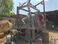 Convertidor de Fusión Rotatorio Inclinable de Aluminio, Capacidad de 5 Toneladas por Lote, Diseño Industrial de Alta Resistencia, Motor Listo para Exportación