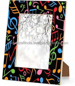 Cadre photo en bois durable et écologique de haute qualité 2025, fabriqué à la main avec incrustation d'os, pour la décoration de la maison et du bureau, impression UV - Product Image 2