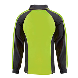 Camiseta Polo de Seguridad de Alta Visibilidad al por Mayor, OEM, con Franjas Reflectantes, Manga Larga, Dos Tonos - Product Image 3