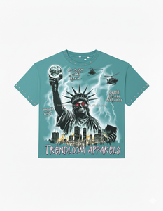 T-shirt unisexe en coton 100% premium, coupe classique, streetwear personnalisé, avec logo personnalisé, tissu tricoté, écologique - Product Image 2