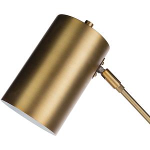 Lampe de table élégante en laiton avec abat-jour en verre, lumière d'appoint moderne pour salon - Product Image 6