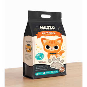 Arena para gatos de bentonita de yuca 6kg, sin polvo, aglomeración rápida, control seguro de olores para gatos, soluciones ecológicas para desechos de mascotas, beneficios de la arena para gatos - Product Image 3