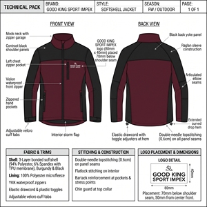 Chaqueta Deportiva Multifuncional con Paneles Laterales en Negro y Marrón, Resistente a la Intemperie, con Protección Térmica, Cuello Alto y Cremallera Completa - Product Image 6