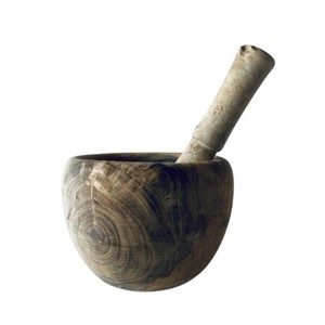 Wholesale Handmade Natural Olive Wood Mortar and Pestle Set Kitchen <b>Herb</b> & Spice <b>Grinder</b> Crusher Wooden Kitchen Accessory - Product Image 5