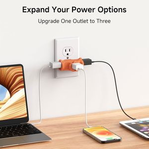 Adattatore Multipresa a 3 Vie, 15A 1875W, 3 Prese, 3 Uscite, Multicolore, Sdoppiatore Elettrico - Product Image 4