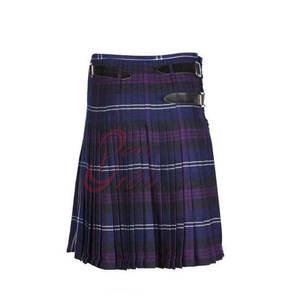 Kilt écossais style Highland, design artisanal de qualité supérieure, avec passants de ceinture et boucle de fixation sécurisée - Product Image 3