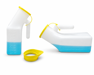 Botella de Orina Médica de 1000 ml con Escala de Medición, Asa y Adaptador Femenino, Recolector de Orina de Plástico Reutilizable - Product Image 2