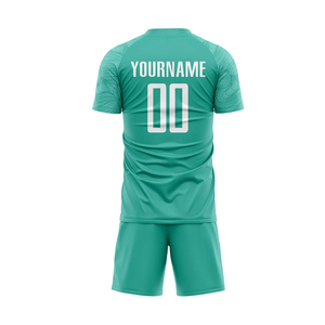 Service OEM, ensembles d'uniformes de football personnalisés, impression par transfert thermique, 100% polyester, séchage rapide, manches courtes, uniformes d'entraînement pour l'été - Product Image 3