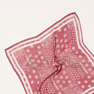 Pink Bows Medium <b>Square</b> <b>Scarf</b> Unisex Multi-Functional Bandana All Seasons Accessory Luxury 100% Silk - Product Image 6