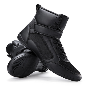 Zapatos de Boxeo Ligeros al por Mayor, Botas de Entrenamiento de Combate Transpirables de Malla, Botas de Boxeo Ultraligeras Personalizadas OEM, Tejido de Malla - Product Image 5