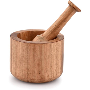 Finest Quality Spice <b>Grinder</b> and <b>Herb</b> Crusher for Kitchen Handmade Natural Acacia Wooden Mortar and Pestle Set In Lowest Price - Product Image 5