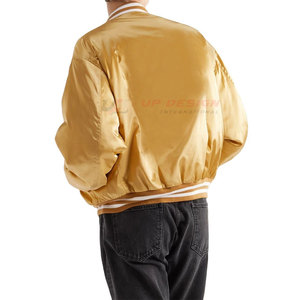 Latest Design Premium Quality <b>Men</b> Satin <b>Jacket</b> Stand Plus Size Breathable Eco-Friendly Sides Pocket <b>Waterproof</b> Low Price <b>Winter</b> - Product Image 3