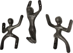 Customised Modern Rustic Cast Iron Mermaid Hook Wall <b>Hanger</b> New Trending Self-Adhesive Design Low Price From Indian Manufacturer - Product Image 4