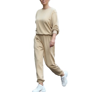 Ensemble survêtement 100% coton unisexe écologique avec logo personnalisé Survêtement de jogging à capuche pour hommes et femmes pour l'hiver - Product Image 3