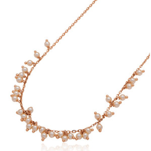 Cadena de oro rosa de 18 quilates para mujer, collar de eslabones delgados de longitud regular para mujer, joyería fina minimalista atemporal de lujo unisex, nueva - Product Image 6