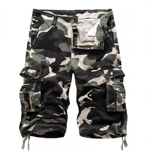 Men's Camouflage Cargo Shorts Mid Waist Drawstring Breathable Canvas Casual Bermuda Shorts With Pockets - Product Image 5