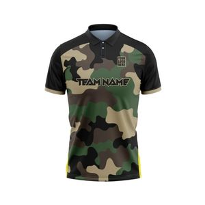 Professional Dark Gray Geometric Line Performance Breathable Quick Dry Athletic Cricket Jersey - Product Image 5