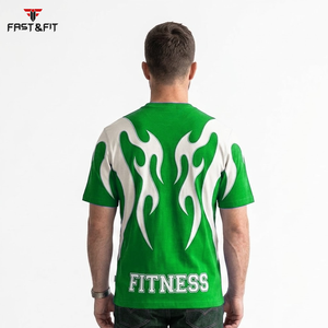 Streetwear Custom Men's T-Shirts 100% Cotton Heavy <b>Weight</b> Silk Screen Printed Loose Fit Breathable Hot Sale - Product Image 2