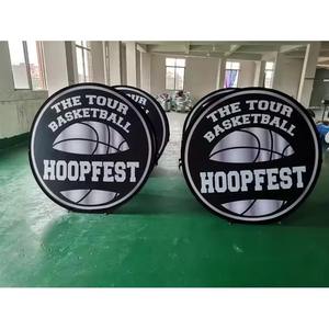 ขาตั้งถุงบีนแบ็กพร้อมโลโก้แบบกำหนดเอง โครงรูปวงรี ป้ายป๊อปอัพสำหรับงานปาร์ตี้ริมชายหาด กิจกรรมกีฬา โฆษณา ธงและป้ายประชาสัมพันธ์ - Product Image 6