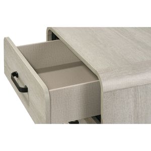 Cassettiera Alta Contemporanea Bianca Anticata con Cinque Cassetti, Mobile in Legno con Ampio Spazio di Archiviazione - Product Image 3