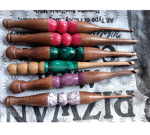 Luxury Resin Crochet Hooks Set - 10 Sizes Ergonomic <b>Knitting</b> Needles with <b>Storage</b> Pouch - Product Image 1