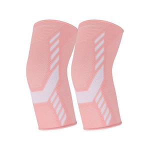 Manchon de compression respirant en tricot rose pour femme, protection des coudes, à enfiler, pour gymnastique, toutes saisons - Product Image 4