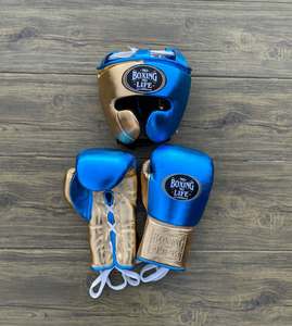 ขายส่งนวมชกมวยสไตล์เม็กซิกันแบบผูกเชือก หนังคุณภาพสูง สำหรับ MMA ศิลปะการต่อสู้ และอุปกรณ์ป้องกันศีรษะแบบ Cheek Bar - Product Image 5