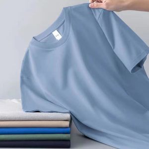 เสื้อยืดแขนสั้นแบบเรียบ ไม่มีลาย สำหรับผู้ชายและผู้หญิง สั่งทำขายส่งได้  ทรงพอดีตัว  ผ้าฝ้ายออร์แกนิค 100% - Product Image 2