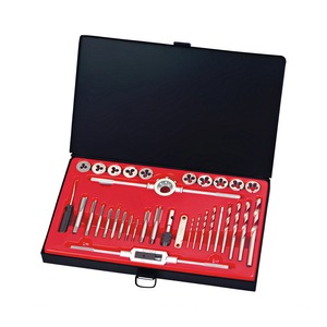 Set Completo di 110 Pezzi di Maschi e Filiere Rivestiti in Titanio per Filettature Esterne e Interne, Gamma Larga M2-M18 - Product Image 1