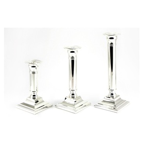 Candelabro de Metal Plateado para Fiestas y Otros Eventos, Portavelas Decorativo de Gran Tamaño para Decoración del Hogar - Product Image 5
