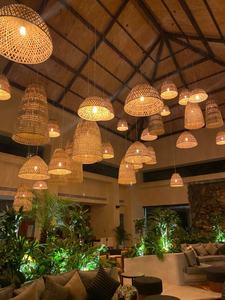 Lámpara de Mesa de Ratán Tejida a Mano |   Lámpara de Escritorio de Mimbre Estilo Boho |   Lámpara de Noche de Bambú Natural para Decoración de Hoteles y Restaurantes - Product Image 3