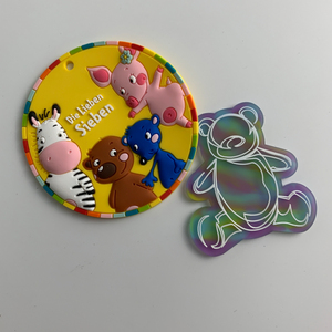 Écussons gaufrés personnalisés avec logo, badges 3D en relief, fournisseur OEM de vêtements - Product Image 4