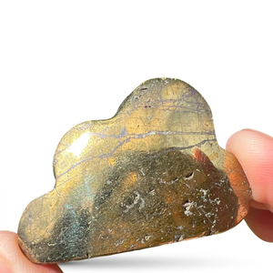 Pierre précieuse en pyrite sculptée en forme de nuage, cristal de nuage, décoration d'intérieur, grossiste en cristaux sculptés en forme de nuage - Product Image 5