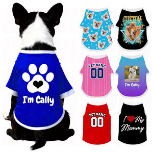 Camiseta Personalizada para Perros, Jersey con Foto, Nombre, Texto y Logotipo, Ligera y Transpirable, para Perros y Gatos de Todos los Tamaños - Product Image 1