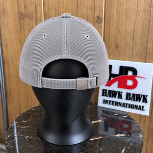 Casquette unisexe en velours côtelé brodée avec boucle arrière, marque privée, sangle réglable – Fournisseur pour streetwear décontracté et quotidien - Product Image 2