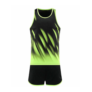 Top Selling Summer Breathable Quick Dry 100% Polyester Track Suit New Custom <b>Athletic</b> Running Uniform Sleeveless Unique Design - Product Image 1
