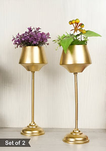 Luxury Design Wine Shape <b>Table</b> Top Planter with Stand Set For Home and Garden in Cheap Price - Product Image 6
