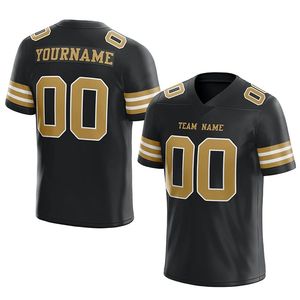 Maillot de football américain personnalisé Stylso avec logo, respirant, grande taille, technique de sublimation, 100% polyester, séchage rapide, col en V - Product Image 4