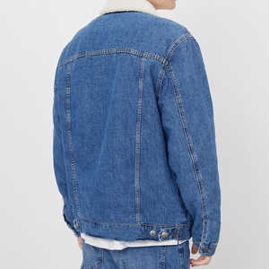 เสื้อแจ็คเก็ตยีนส์ทรงสลิมฟิตสไตล์วินเทจ แขนยาว กระดุมเหล็ก แต่งปกขนสัตว์ สำหรับผู้ชายและผู้หญิง - Product Image 5