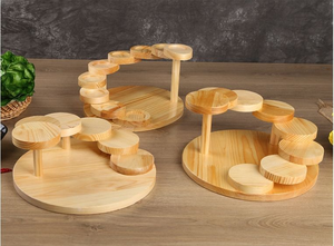 Support à gâteaux universel multicouche pour table, présentoir à étages en bois - Product Image 2