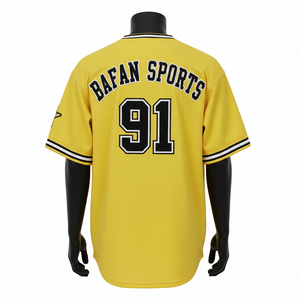 Camiseta 100% algodón para hombre, corte holgado, estampada, estilo jersey de béisbol, secado rápido, poliéster, ribete negro, gráficos cosidos. - Product Image 2