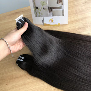 Extensiones de Cabello Virgen 100% Natural Liso de Alta Calidad con Cutícula, Cabello Crudo Vietnamita y Camboyano, Modelo 1B HD Lace, Paquetes de Cabello Humano - Product Image 1