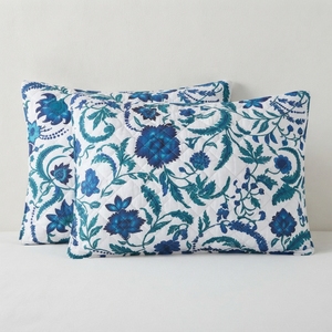 Ensemble de couvre-lit bleu aztèque 3 pièces, motif losanges, mélange de coton T-150, literie pour toutes les saisons, usage domestique, style durable - Product Image 3