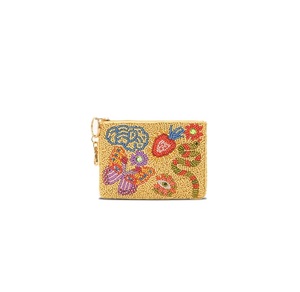 Colorful Seed Beads Beaded Needlework Coin Pouch Zipper Closure Cotton <b>Foundation</b> Eco-Friendly Handmade Embroidery for Women - Product Image 1