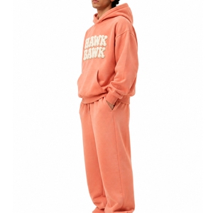 Ensemble de survêtement pour homme, coupe confortable, sweat-shirt à capuche et pantalon long, imprimé en relief, coupe classique confortable pour homme - Product Image 3