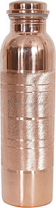 <b>Metal</b> Copper Drinkware <b>Bottle</b> Copper <b>Water</b> <b>Bottle</b> - Leak Proof (Copper, 34 Oz) - Product Image 3