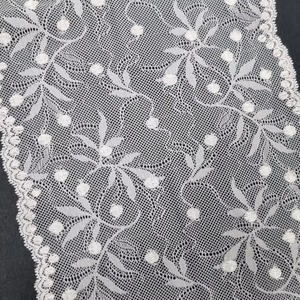 Tela de Encaje con Diseño Floral de Bayas, Tejido de Punto Elástico, Color Personalizado, para Ropa Interior y Vestidos, Nailon/Spandex/Rayón, Ligero - Product Image 5